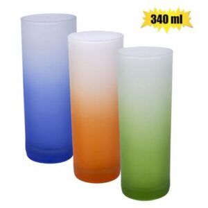 Tumbler Glass 340ml Zombie Frosted with Clr