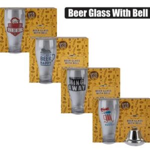 Open Bar Beer Glass Dad with Bell Set