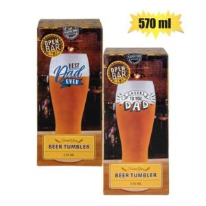Open Bar Beer Pilsner Glass Dad 570ml Assorted