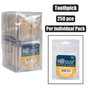 Toothpicks Wdn 250-piece Clamshl Hillhouse