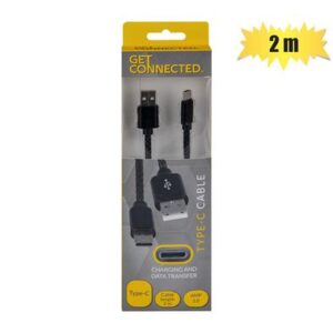 Get Connected Usb Cable Type C 3.0 Amp 2m