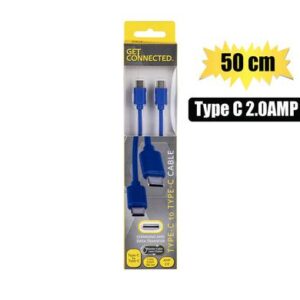 Get Connected Usb Cable Type C to Type C 2.0amp 50cm