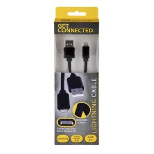 Get Connected Usb Cable Lightning 1.5 Amp- 3m
