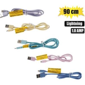 Get Connected Usb Cable Lightning 1.0 Amp Bulk 90cm