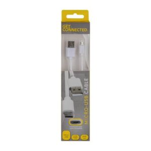 Get Connected Usb Cable Micro Usb 2.0 Amp 1m