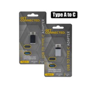 Get Connected Usb Adapter Type a to Type C