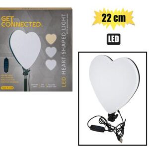 Get Connected Mobile Heart Light 22cm White