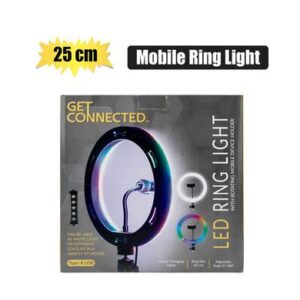 Get Connected Mobile Ring Light 25cm Multi Colour Rgb
