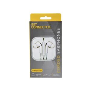 Get Connected Earphones with Mic & Volume Control Soft