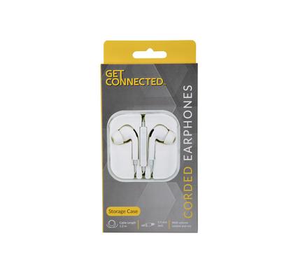 Get Connected Earphones with Mic & Volume Control Soft