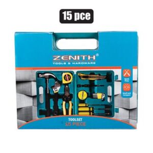 Zenith Tools & Hardware Toolset 15-piece in Case
