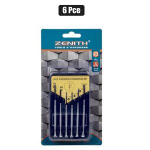 Zenith Tools & Hardware Screwdriver-set Precision 6-piece Plastic-box