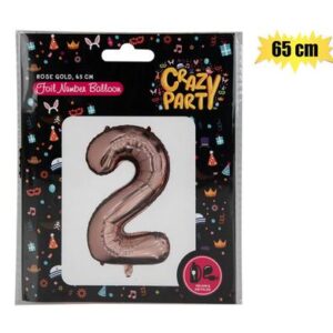Balloons Helium Foil R/gold 2 65cm f-02