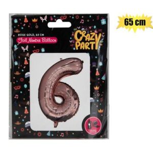 Balloons Helium Foil R/gold 6 65cm f-02