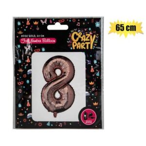 Balloons Helium Foil R/gold 8 65cm f-02
