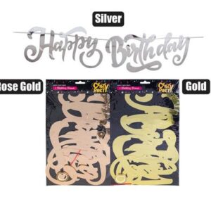 Party Banner Happy Birthday Cutout 1.1m