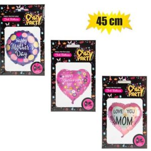 Balloons Helium Foil Mom 45cm f-01 – Assorted