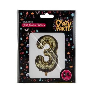 Balloons Helium Foil Gold 3 65cm f-02