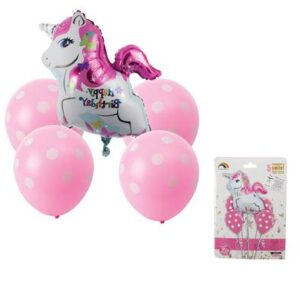 Balloon Bouquet H Bday Unicorn f-07