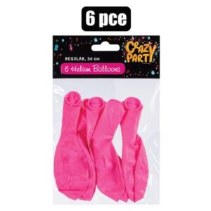 Balloons Helium 6-piece Pink f-01