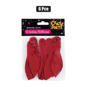 Balloons Helium 6-piece Red f-01