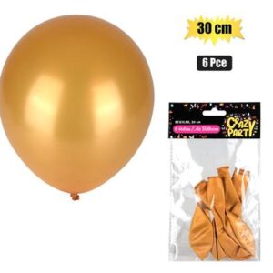 Balloons Helium 6-piece Gold f-01