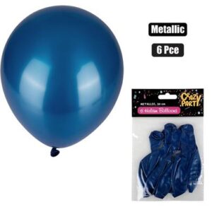 Balloons Helium 6-piece Metallic Blue f-01