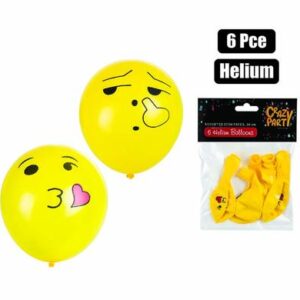 Balloons Helium 6-piece Icon f-01 – Assorted