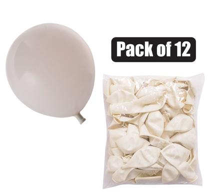 Balloons Helium 1-piece White f-01