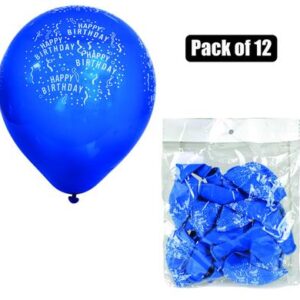 Balloons Helium 1-piece Blue Print f-01