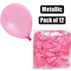 Balloons Helium 1-piece Metallic Pink f-01