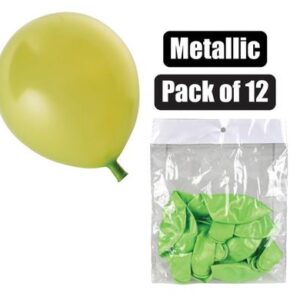 Balloons Helium 1-piece Metallic L/grn f-01