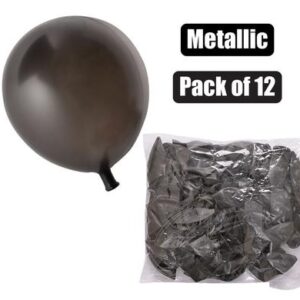 Balloons Helium 1-piece Metallic Black f-01