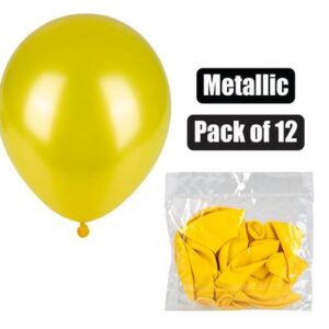 Balloons Helium 1-piece Metallic Yellow f-01