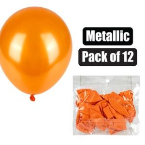 Balloons Helium 1-piece Metallic Orange f-01
