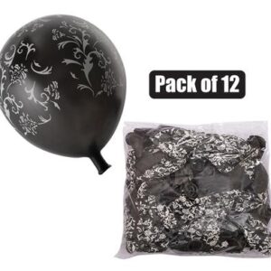 Balloons Helium 1-piece Design Black f-01