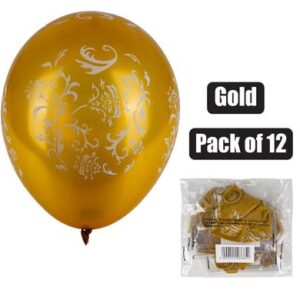 Balloons Helium 1-piece Design Gold f-01