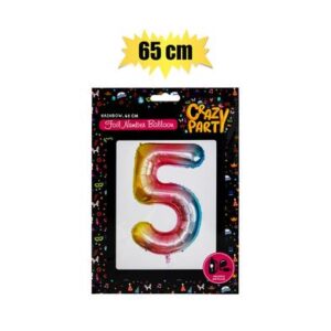 Balloons Helium Foil Rainbow 5 65cm f-02