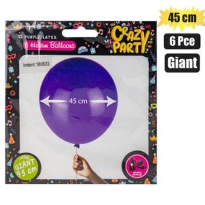 Balloons Giant 6-piece Purple f-02