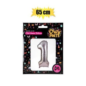 Balloon Helium Foil Silver 1 65cm f-02
