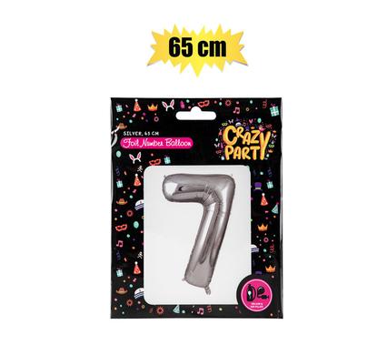 Balloon Helium Foil Silver 7 65cm f-02