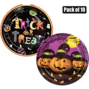 Party Halloween Themed Plates Assorted