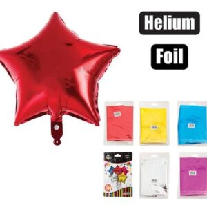 Balloons Helium Foil Star 1-piece Ast f-01