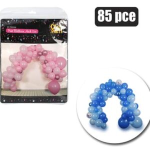 Balloon Arch Decor Pack Pink/blue 85-piece