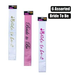 Party Sash Bride to Be Assorted