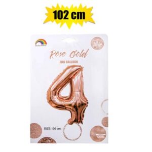 Balloon Helium Foil Rose G 4 102cm f-04