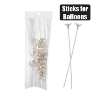 Balloon Stick & Cup 1-piece White