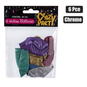 Balloons Helium 6-piece Chrome f-01