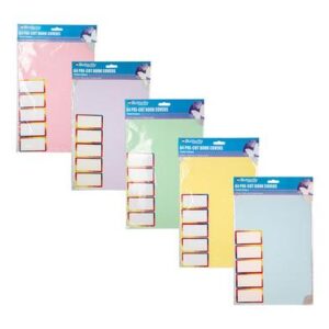 Butterfly Book Cover Pre-cut A4 5 Pack Pastel