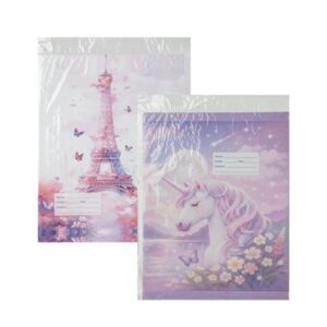 Book Cover Pre-cut A4 Girl Design 5-piece
